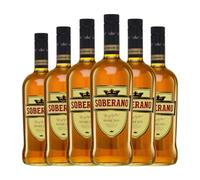 Brandy González Byass Soberano Jerez-Xérès-Sherry Botella Misil 1 L (Caja de 6 Botella Misil de 1 L)