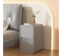 BRANII Mesita de Noche for Dormitorio con Cajón, Cómoda de Noche Estrecha, Moderna Mesita Noche Madera, for Dormitorio, Sala de Estar(Light Grey,35x40x50cm)