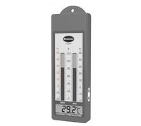 Brannan Termómetro digital impermeable para uso en invernadero, jardín, exterior, interior, resistente a la intemperie, mide la temperatura máxima y mínima