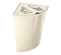 Cesto ropa sucia esquina 45L universal BranQ plástico 1402 beige