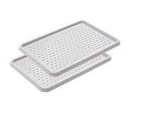 BranQ - Home essential BranQ-Zapatero de plástico, PP, Gris Claro, 2-pcs