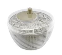 BranQ Home essential GreenSpin - Centrifugador manual de ensalada para secar ensaladas, verduras, frutas o hierbas, capacidad de 6 l, fabricado en plástico sin BPA, tamaño: 26 x 26,5 x 17,5 cm
