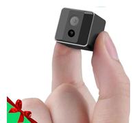 braosusner Mini cámara espía inalámbrica HD 1080P portátil pequeña cámara de vigilancia para seguridad del hogar interior/exterior tamaño mediano