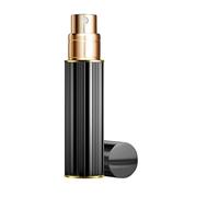 BRARIOS Atomizador de perfume recargable de 10 ml, atomizador portátil de tamaño de viaje, mini botella de perfume vacía, dispensador de colonia a prueba de fugas para mujeres y hombres (negro/10 ml)