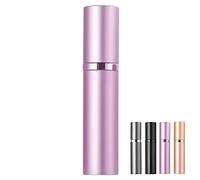 BRARIOS Atomizador de perfume rellenable, vacío de viaje, atomizador de 5 ml, mini botella de spray portátil, atomizador de bolsillo para viajes (J-Rosa)