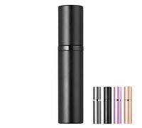 BRARIOS Atomizador de perfume rellenable, vacío de viaje, atomizador de perfume portátil, 5 ml, pulverizador de bolsillo para viajes (negro J)