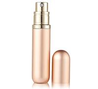BRARIOS Pulverizador de perfume rellenable, vacío de viaje, 5 ml, mini botella de spray portátil, atomizador de bolsillo para viajes (oro rosa)