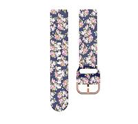 BRART Correa deportiva de 18 mm con estampado de flores para reloj Garmin Venu 2S/Vivomove 3S/Active S, Vivoactive 3S 4S, pulsera de silicona, For Huawei Bracelet B5, Ágata
