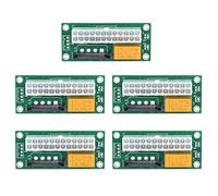 BRART Fuente de alimentación dual PSU sincronizador de bloque de PC ADD2PSU ATX de 24 pines a 4 pines Molex conector elevador minero adaptador de minería (5 piezas verde sata)