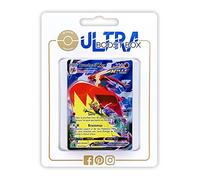 Braségali VMAX (Blaziken VMAX) TG15/TG30 Full Art Golpe Fluido Alternativo Secreta - Myboost X Epée et Bouclier 12 Tempête Argentée - Box de 10 Cartas Pokémon Francés