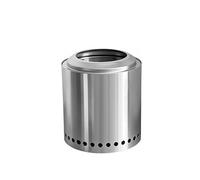 Brasero de sobremesa Pozo de Fuego de Mesa Minifogata de bajo Humo para Exteriores, Arde con pélet o Madera, Quema Segura, Acero Inoxidable para Camping, Patio Trase(Size:10.23*11.22in,Color:plateado)
