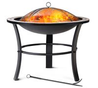 Brasero redondo con mosaicos incl tapa y atizador parrilla