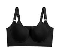 Brasier atlético para mujer, con espalda moldeada, alisador, cobertura completa de la espalda, brasier de copa profunda, BK1., 105A