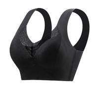 Brasier cómodo de verano para mujer, sin tirantes, sin tirantes, con encaje, sin mangas, suavizante, cobertura completa, brasier push up para dormir, uso diario para dormir, brasier push up para