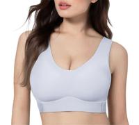 Brasier corrector de postura para mujer, tirantes anchos sin varillas | Soporte de espalda para moldear la curva, sujetadores de elevación para pechos caídos, cobertura completa sin costuras
