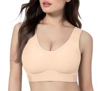 Brasier corrector de postura para mujer, tirantes anchos sin varillas | Soporte de espalda para moldear la curva, sujetadores de elevación para pechos caídos, cobertura completa sin costuras
