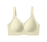 Brasier de gel sin costuras para levantamiento de busto grande, diseño de copa W, soporte con aros, adelgazante y, verde, 5XL