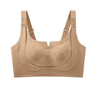 Brasier deportivo cómodo para mujer, brasier deportivo sin mangas, transpirable, de apoyo, push up, no se ve, de alto impacto, para gimnasio, soporte completo, brasier deportivo para busto grande