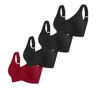 Brasier para personas mayores, cierre frontal, transpirable, sin varillas, para mujeres mayores, 4 piezas, brasier deportivo para correr, Preguntas frecuentes:, 5XL