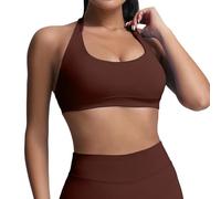 Brasieres De Mujer,Sujetadores Deportivos de Entrenamiento para Mujer de sujeción Media Baja sin Costuras con Espalda Abierta Acolchados para Gimnasio Yoga Top Corto