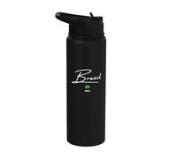 Brasil BRA Brazil Stainless Steel Insulated Water Bottle