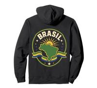 Brasil Brasil Brasil Bandera Patriota País Sudadera con Capucha