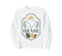 Brasil Brasil Mapa Tropical Viajes País Sudamérica Sudadera