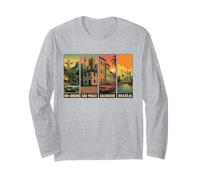 Brasil Ciudades Retro Street Game Art Urban Travel Design Manga Larga