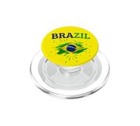 Brasil Flag Brazil Kids Womens Mens Retro Brazilian Souvenir PopSockets PopGrip para MagSafe