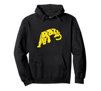 Brasil Jaguar Word Art - Animal divertido Sudadera con Capucha