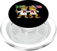 Brasil Puerto Rico Raíces Bandera Brasileña Orgulloso PopSockets PopGrip para MagSafe