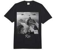 Brasil, Rio De Janeiro, Cristo Redentor con Ovnis Comfort Colors Adult Heavyweight T-Shirt
