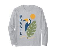 Brasil Tucán Pájaro Tropical Jungla Selva Vacaciones Manga Larga