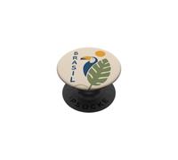 Brasil Tucán Pájaro Tropical Jungla Selva Vacaciones PopSockets PopGrip Adhesivo