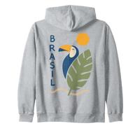 Brasil Tucán Pájaro Tropical Jungla Selva Vacaciones Sudadera con Capucha
