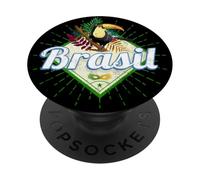 Brasil tucán Retro Samba Carnaval Recuerdo Vintage PopSockets PopGrip Adhesivo
