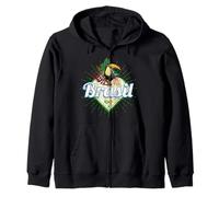 Brasil tucán Retro Samba Carnaval Recuerdo Vintage Sudadera con Capucha