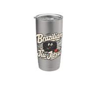 Brasileño Jiu Jitsu BJJ Grappling Humor Vaso térmico de acero inoxidable de doble pared