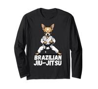 Brasileño Jiu-Jitsu Chihuahua Perro Amante Gi Artes Marciales BJJ Manga Larga