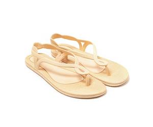 BRASILERAS Chanclas Antalya para Mujer, Beige, 37 EU