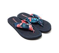 BRASILERAS - Chanclas de Playa y Piscina - Hibiscus - Flip Flop de Suela Antideslizante - para Mujer - Tallas 36 al 41 EU