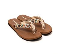 BRASILERAS Chanclas Inca para Mujer, Beige, 37 EU