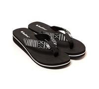 BRASILERAS Chanclas Maya para Mujer, Negro, 36 EU