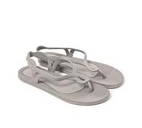 BRASILERAS Sandalias Planas Antalya para Mujer, Gris, 36 EU