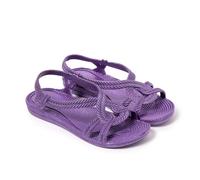 BRASILERAS Sandalias Planas Esmirna para Mujer, Morado, 36 EU