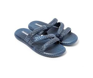 BRASILERAS Sandalias Planas Sira para Mujer, Azul Oscuro, 39 EU