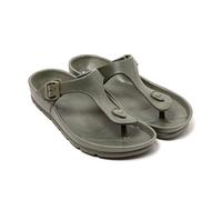BRASILERAS Sandalias Planas Soleil para Mujer, Verde, 37 EU