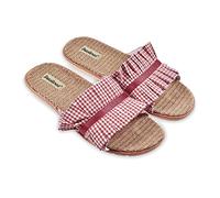 BRASILERAS Sandalias Planas Vichy para Mujer | Sandalia plana, diseño ligero, suela flexible, looks casuales, vacaciones, paseo, playa y uso diario