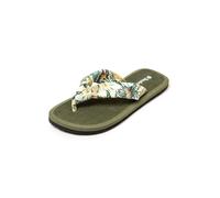 BRASILERAS - Chanclas de Playa y Piscina - Hibiscus - Flip Flop de Suela Antideslizante - para Mujer - Tallas 36 al 41 EU