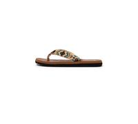 Brasileras Zapatos para playa y agua 'Inca' beige / verde / rojo oscuro 36 EUR